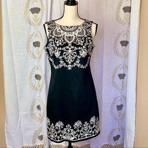EUC Maggy London Black & White Dress